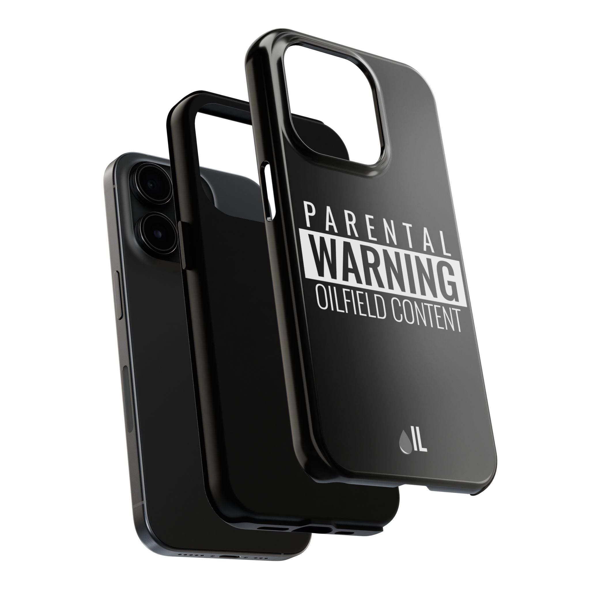 Parental Warning Oilfield Content Tough Phone Case (Black)