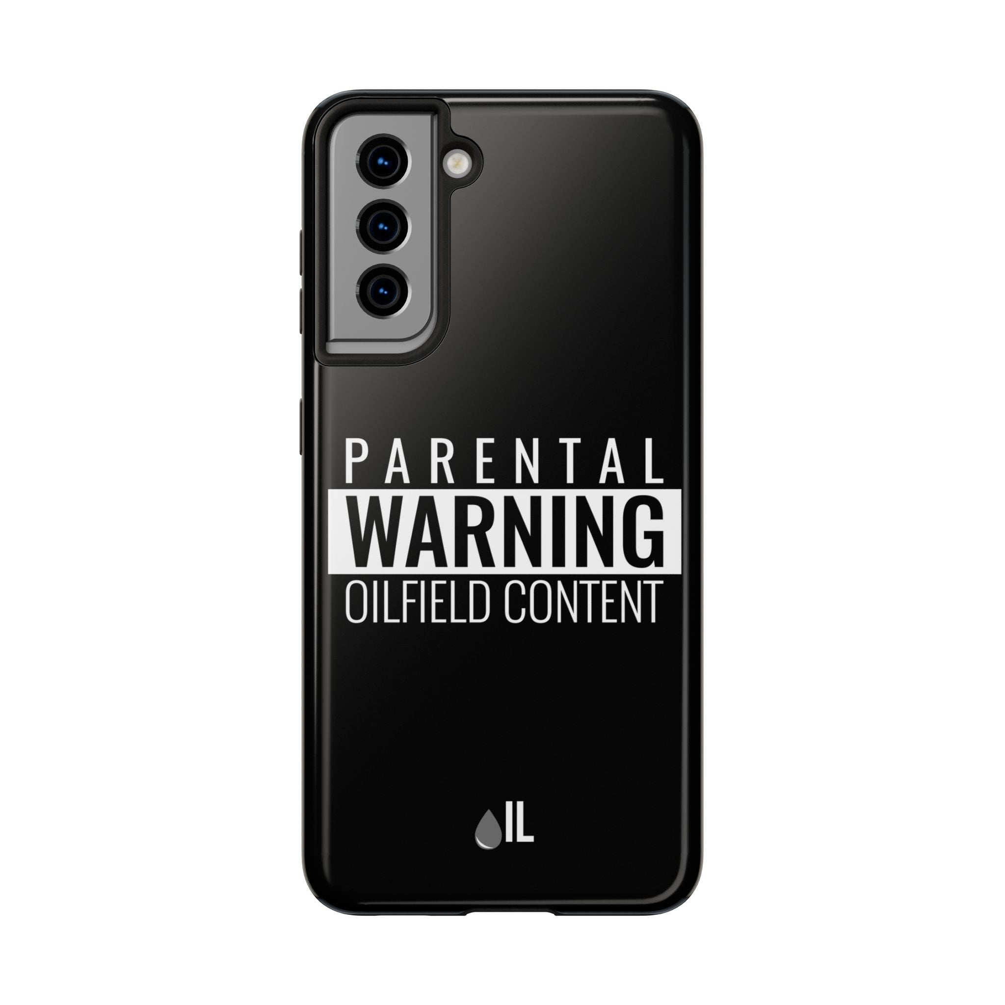 Parental Warning Oilfield Content Tough Phone Case (Black)