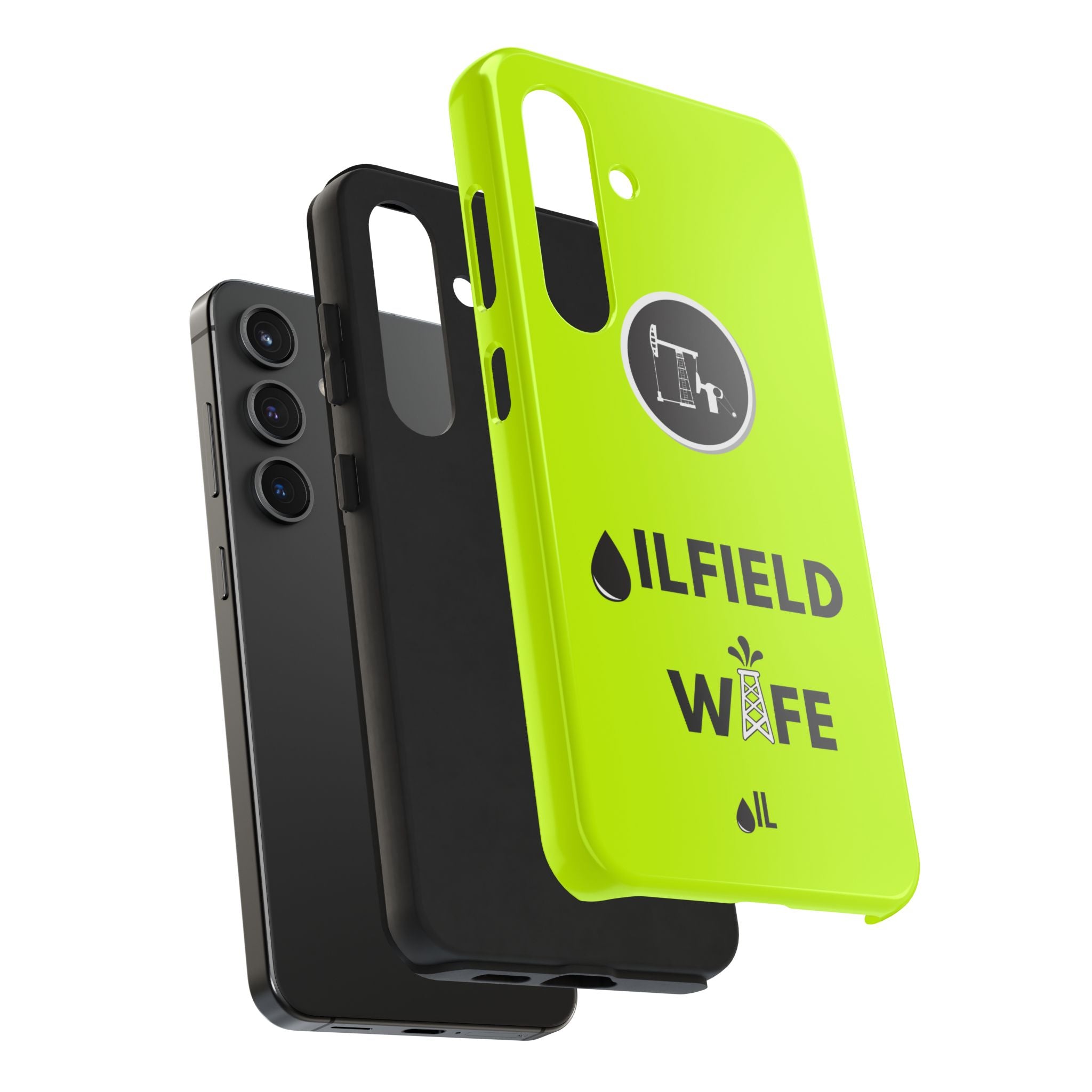 Oilfield Wife Tough Phone Case (Neon Green)