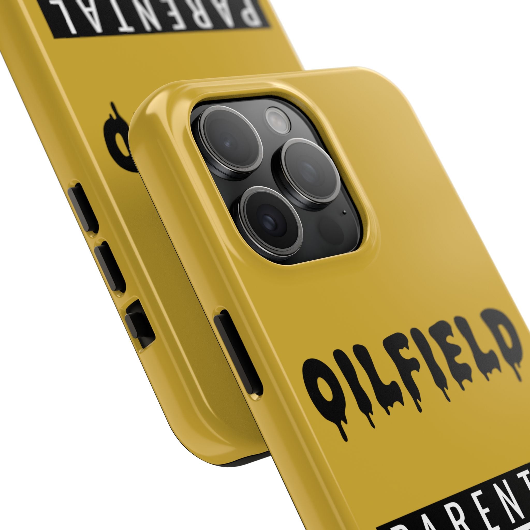 Parental Warning Oilfield Content Tough Phone Case (Golden)