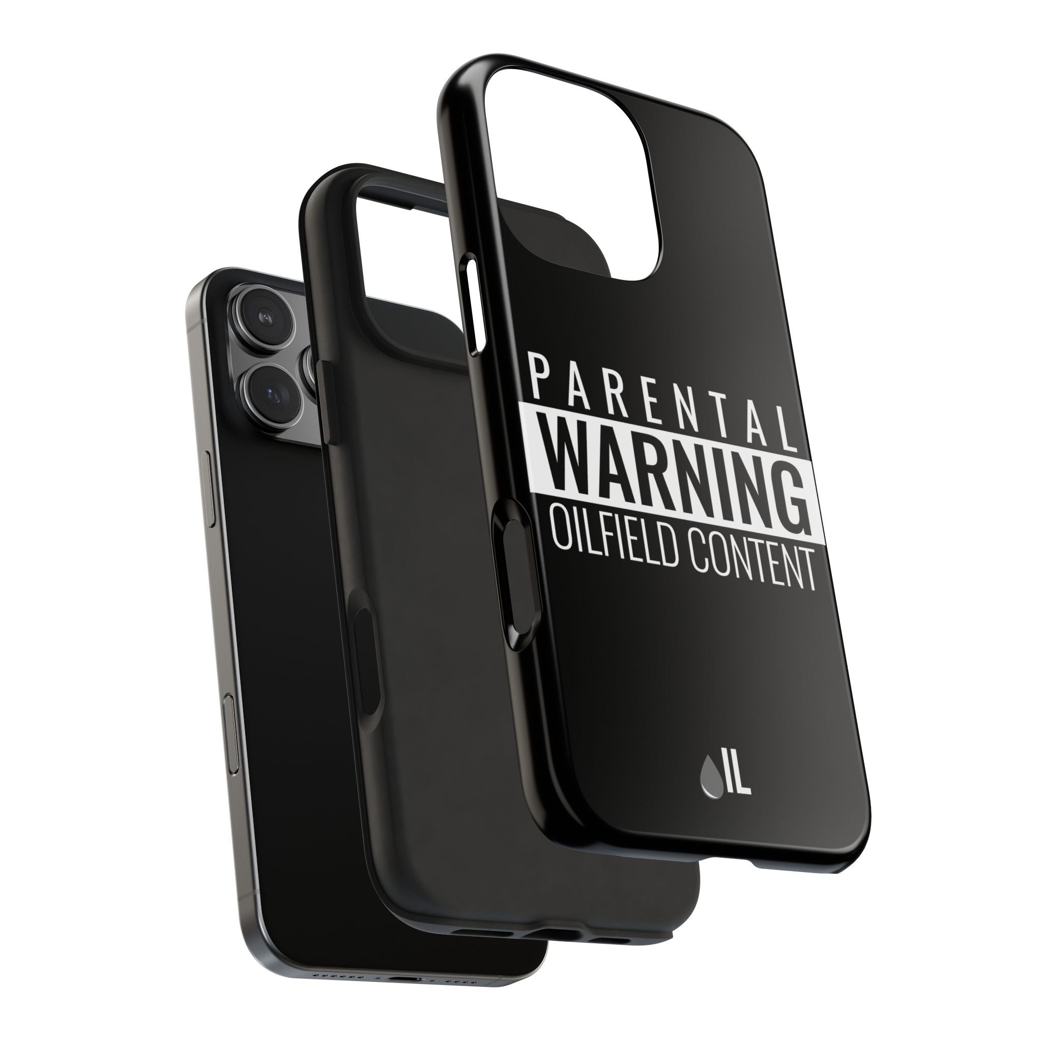 Parental Warning Oilfield Content Tough Phone Case (Black)