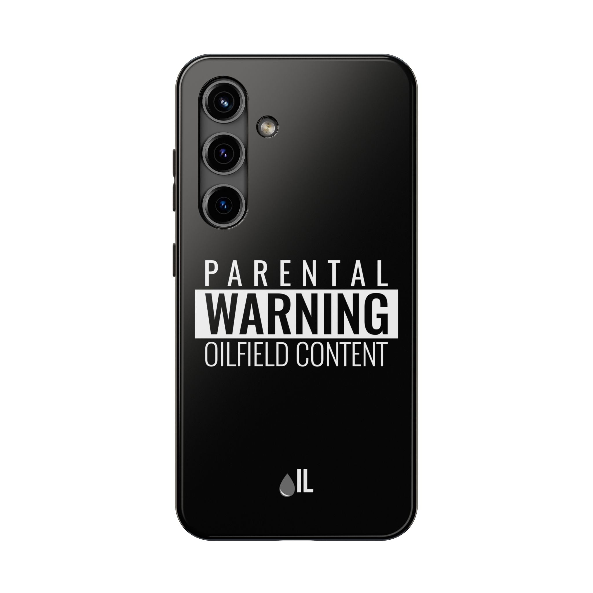 Parental Warning Oilfield Content Tough Phone Case (Black)