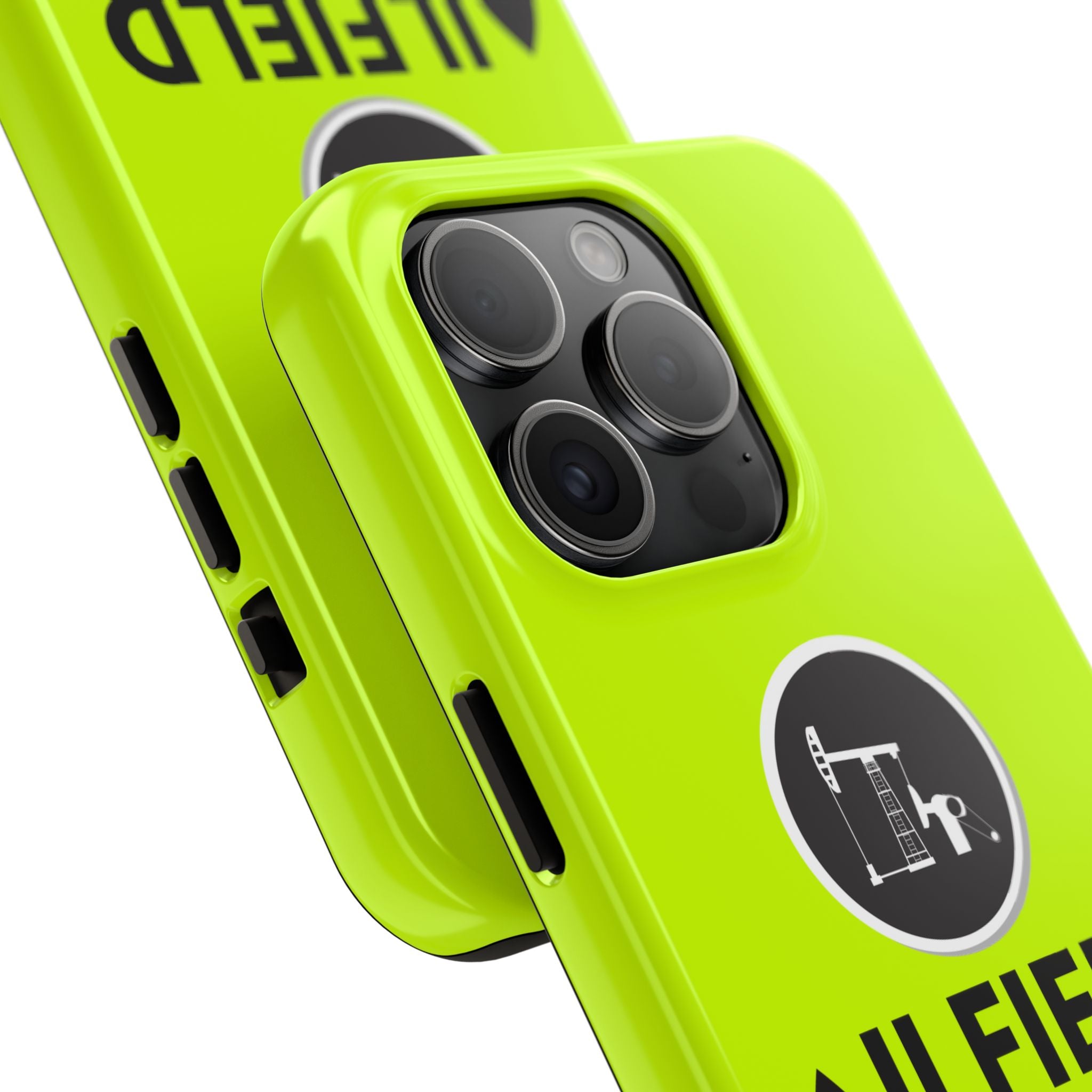 Oilfield Wife Tough Phone Case (Neon Green)