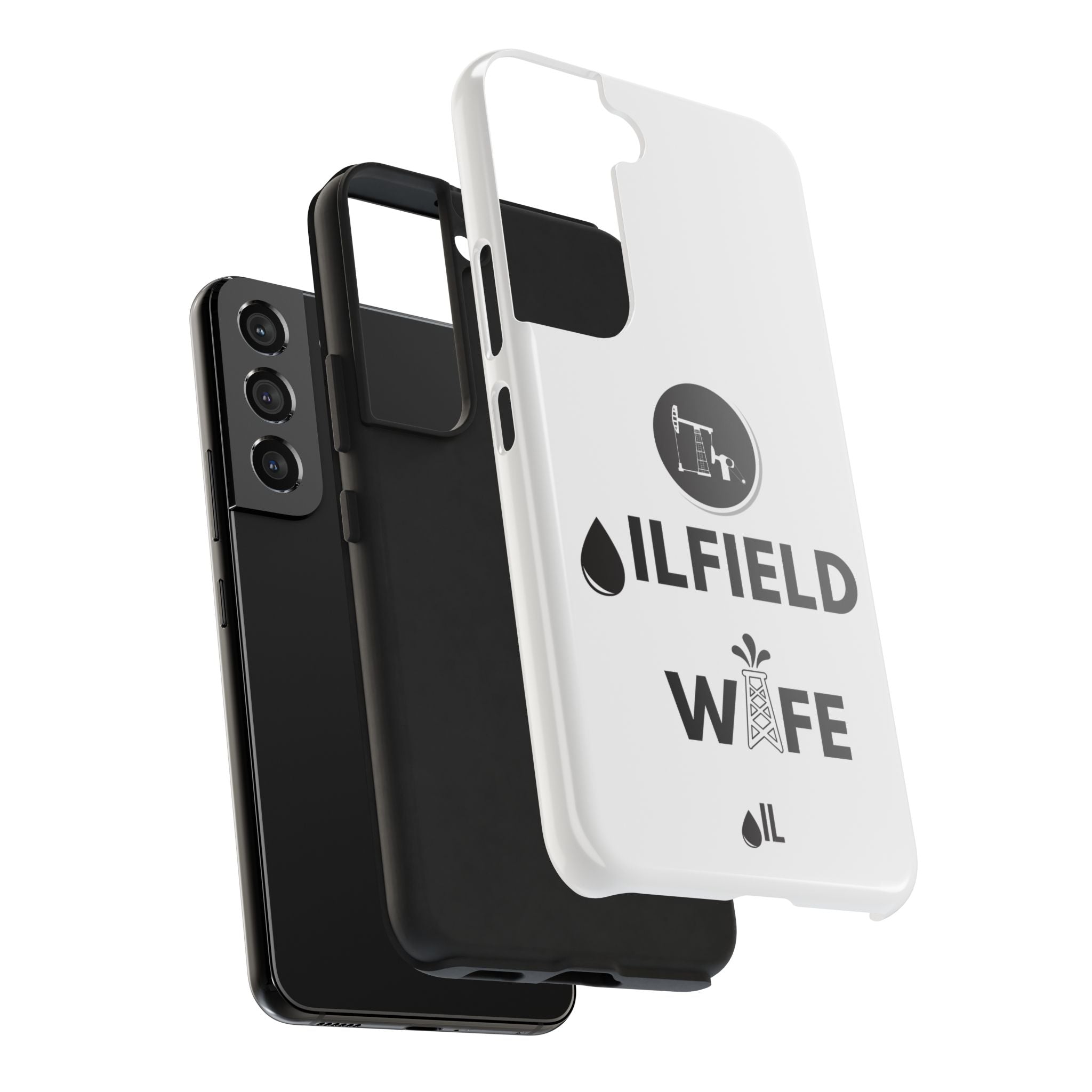 Oilfield Wife Tough Phone Case (White)