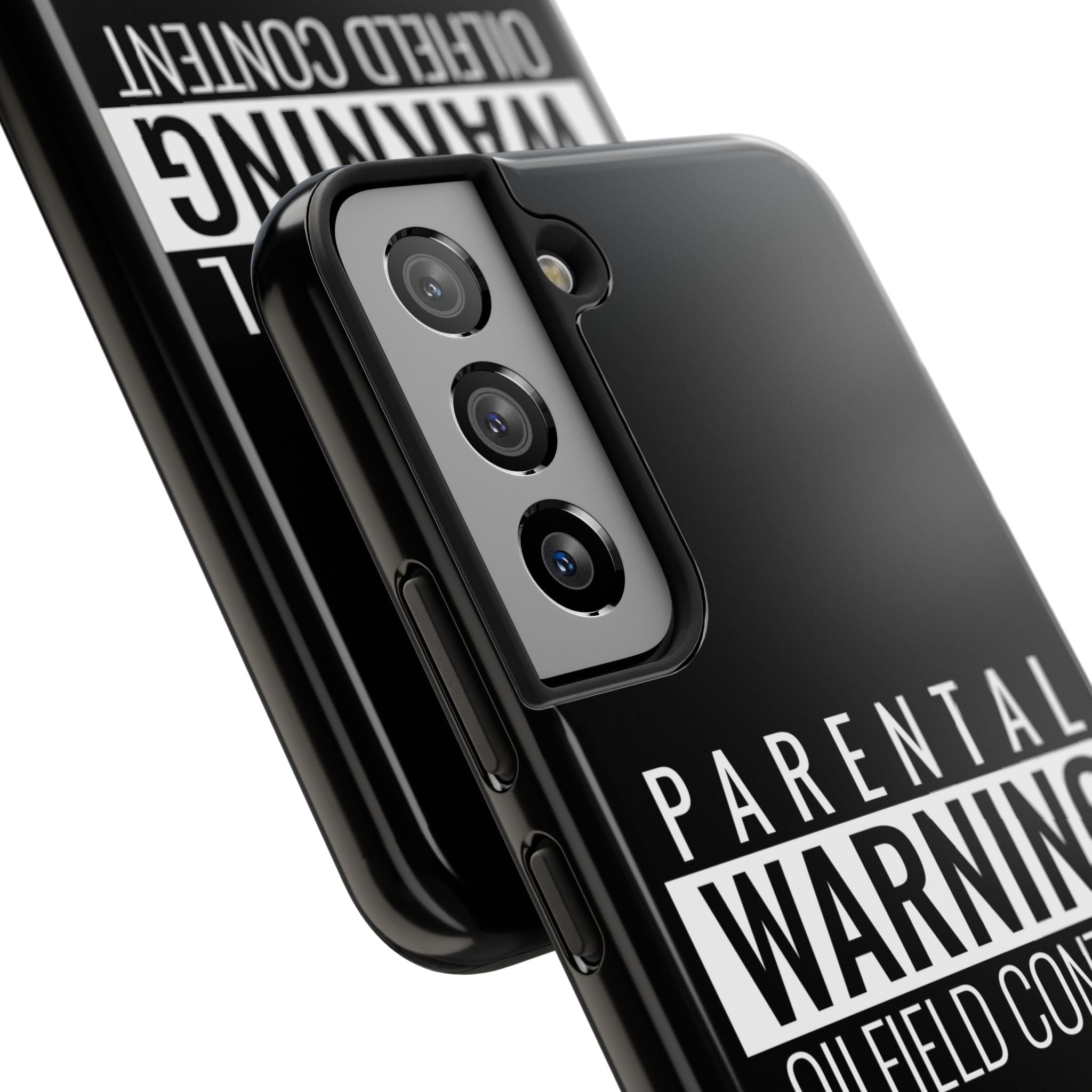 Parental Warning Oilfield Content Tough Phone Case (Black)