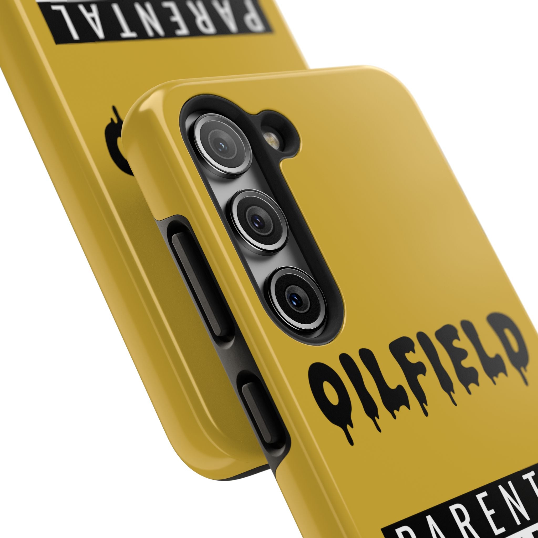 Parental Warning Oilfield Content Tough Phone Case (Golden)