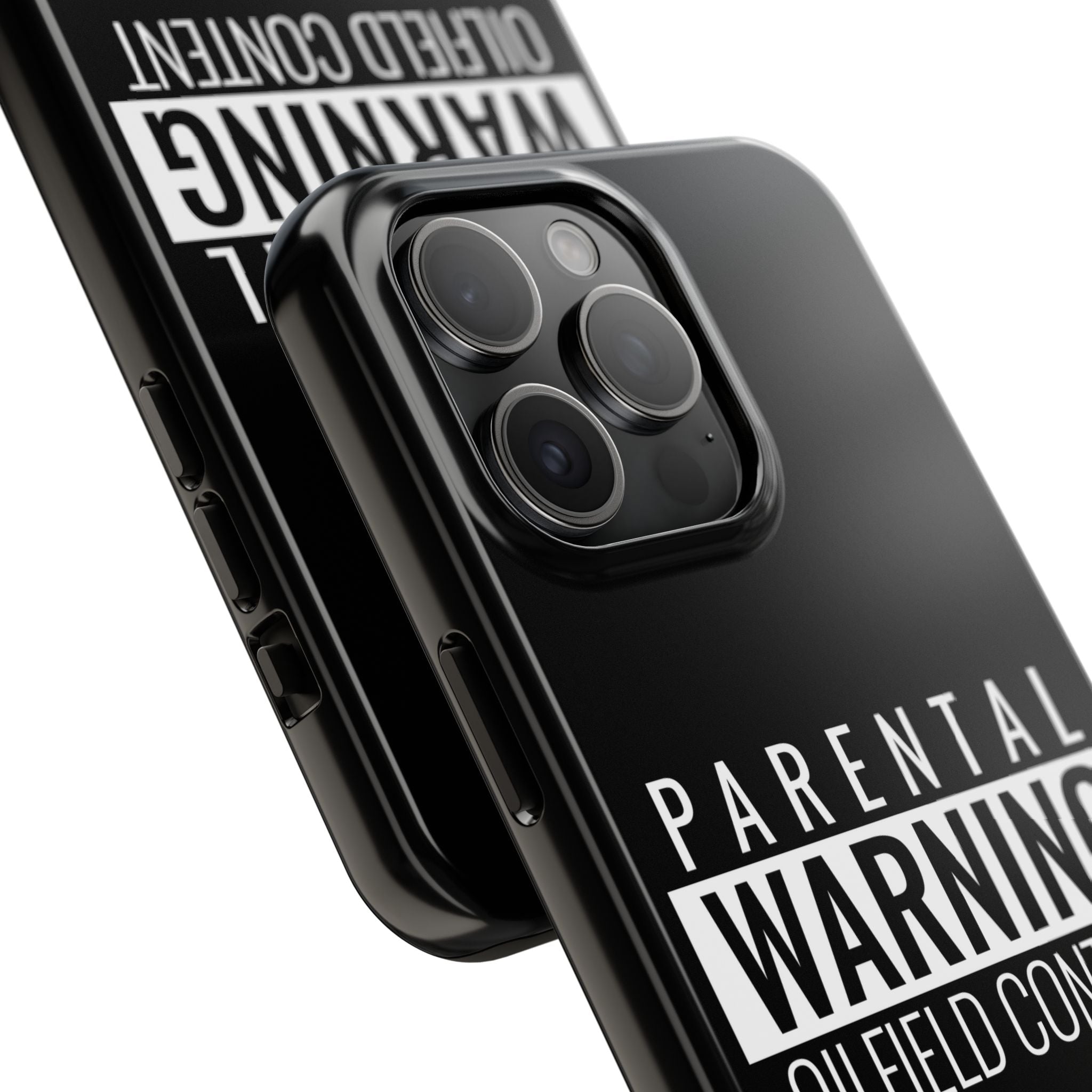 Parental Warning Oilfield Content Tough Phone Case (Black)