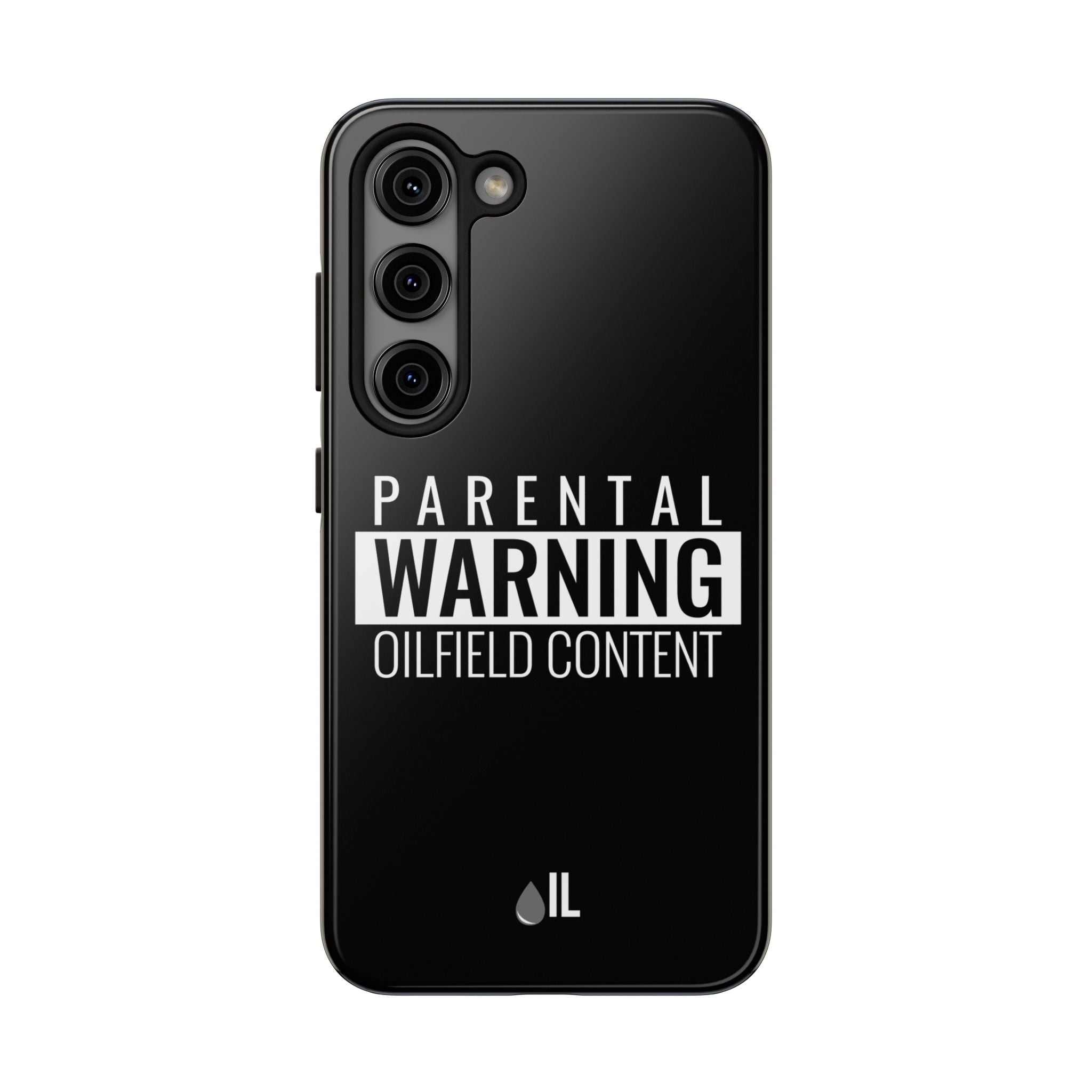 Parental Warning Oilfield Content Tough Phone Case (Black)